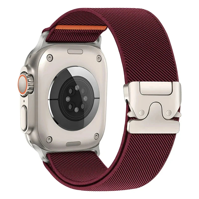 Nylon Strap for Apple Watch Ultra 2 Band 49mm 10 9 8 7 45mm 41mm 44mm 46mm 42mm Braided Elastic Bracelet for IWatch Series 6 SE