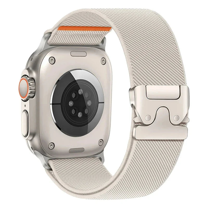 Nylon Strap for Apple Watch Ultra 2 Band 49mm 10 9 8 7 45mm 41mm 44mm 46mm 42mm Braided Elastic Bracelet for IWatch Series 6 SE