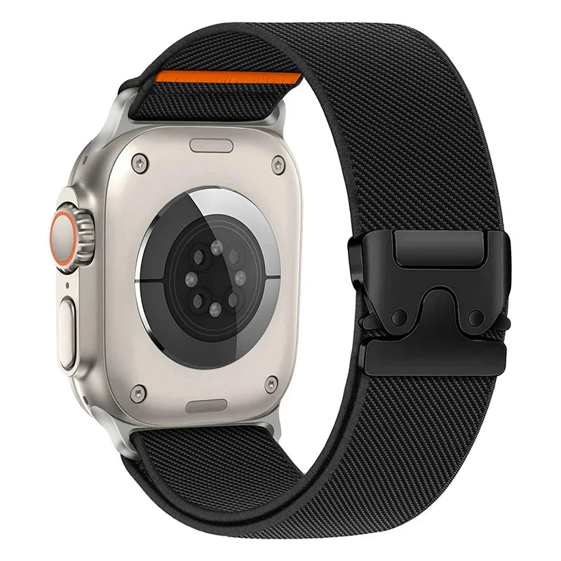 Nylon Strap for Apple Watch Ultra 2 Band 49mm 10 9 8 7 45mm 41mm 44mm 46mm 42mm Braided Elastic Bracelet for IWatch Series 6 SE