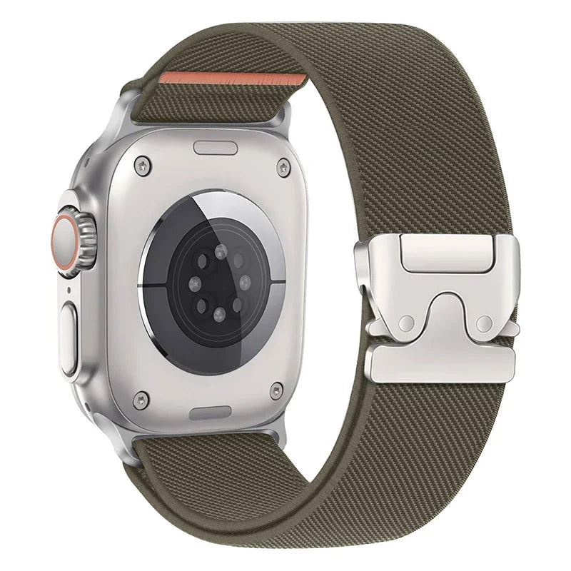 Nylon Strap for Apple Watch Ultra 2 Band 49mm 10 9 8 7 45mm 41mm 44mm 46mm 42mm Braided Elastic Bracelet for IWatch Series 6 SE