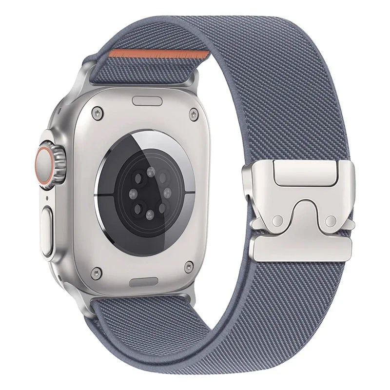 Nylon Strap for Apple Watch Ultra 2 Band 49mm 10 9 8 7 45mm 41mm 44mm 46mm 42mm Braided Elastic Bracelet for IWatch Series 6 SE